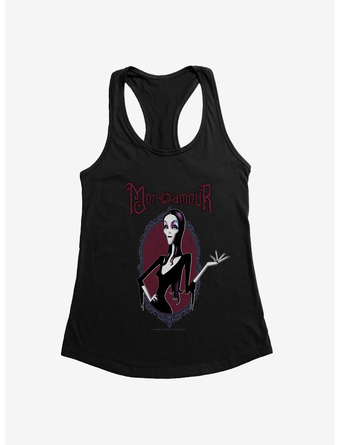 Addams Family Movie Mon Amour Womens Tank Top, BLACK, hi-res