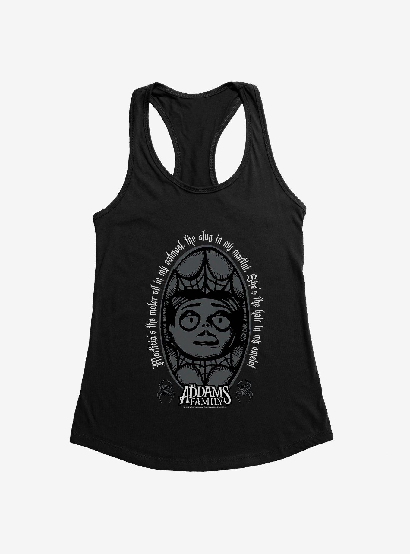 Addams Family Movie Slug In My Martini Womens Tank Top, BLACK, hi-res