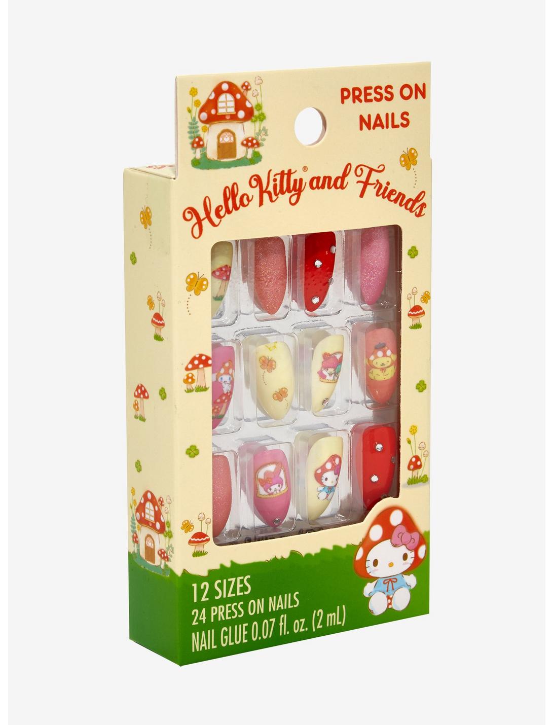 Sanrio Hello Kitty & Friends Mushroom Press On Nails Set - BoxLunch Exclusive, , hi-res