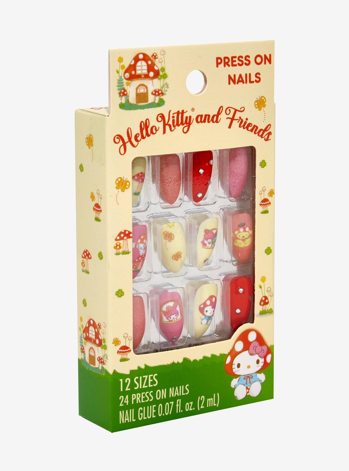Sanrio Hello Kitty & Friends Mushroom Press On Nails Set - BoxLunch Exclusive, , hi-res