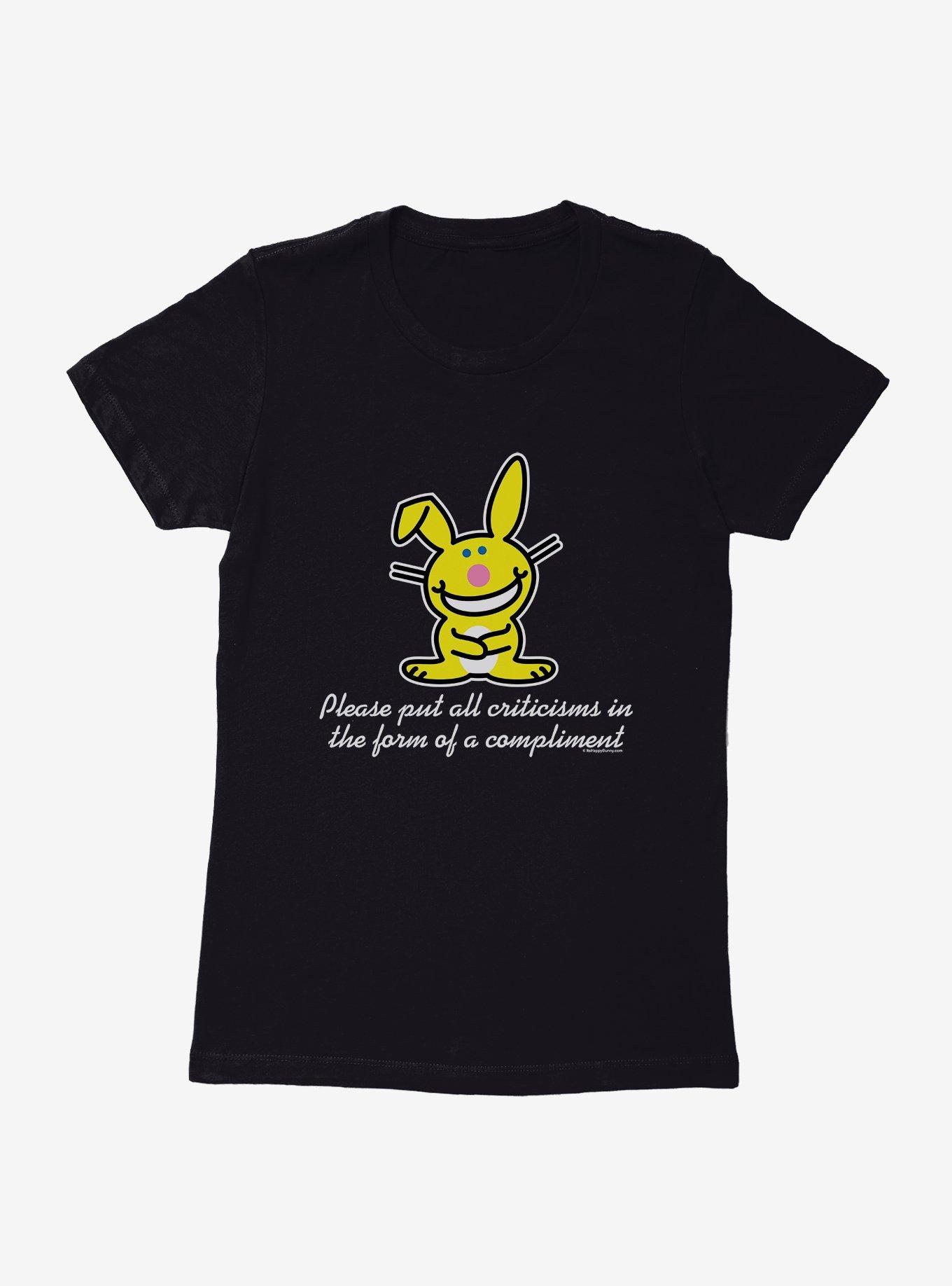 It's Happy Bunny Compliments Only Womens T-Shirt, , hi-res