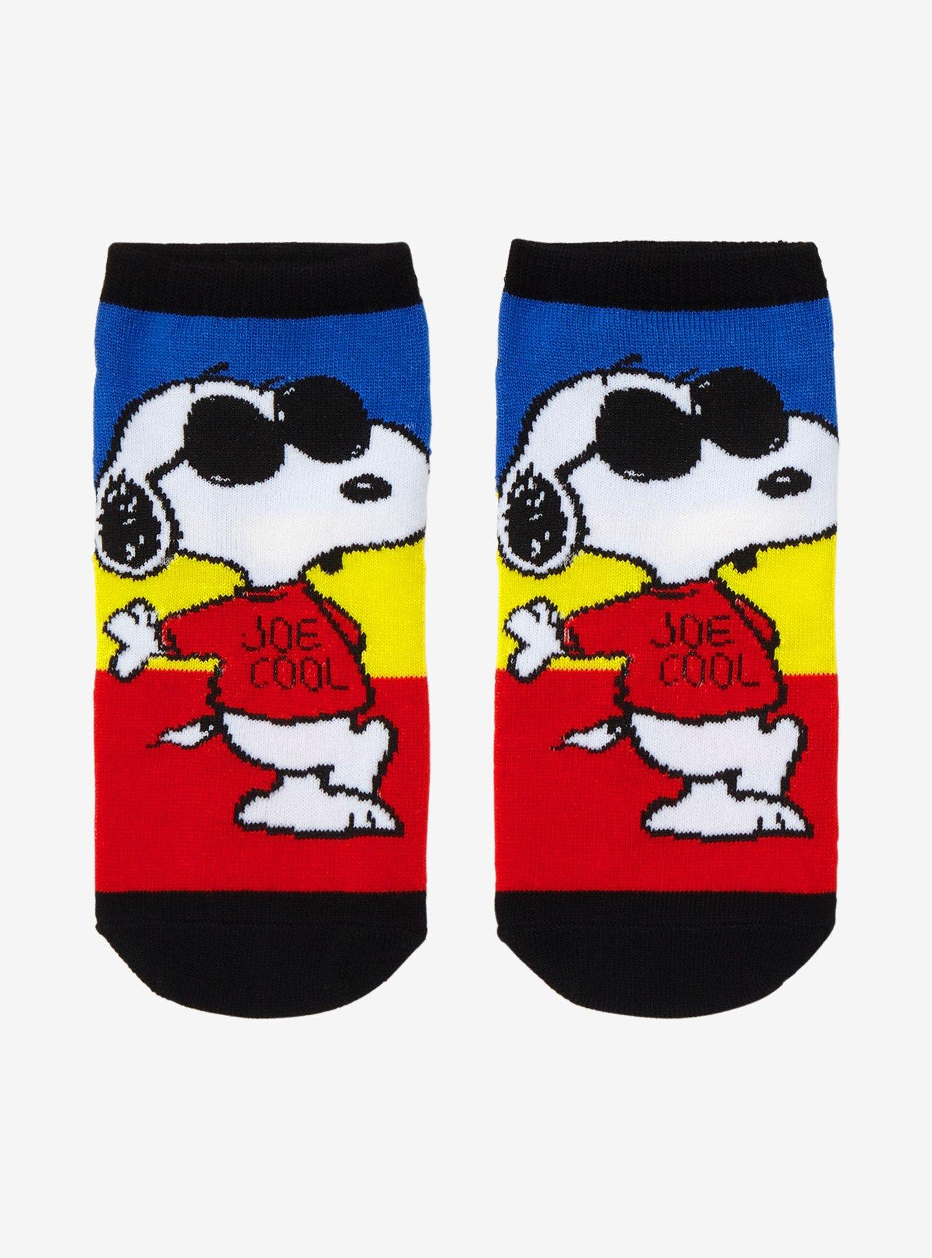 Peanuts Snoopy Sunglasses No-Show Socks | Hot Topic