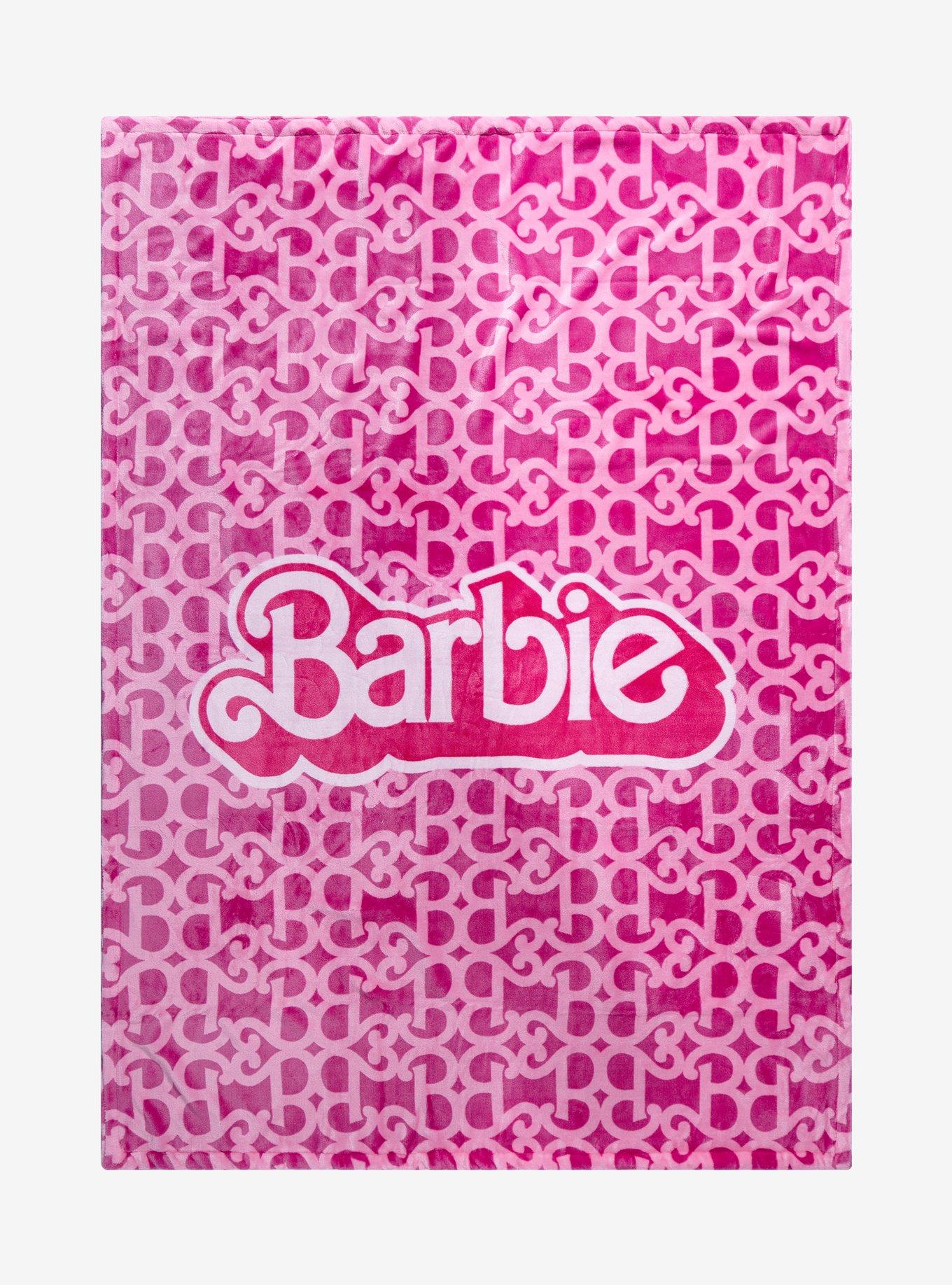Barbie Repeat Logo Throw Blanket