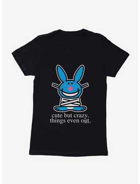 It's Happy Bunny Cute But Crazy Womens T-Shirt, , hi-res