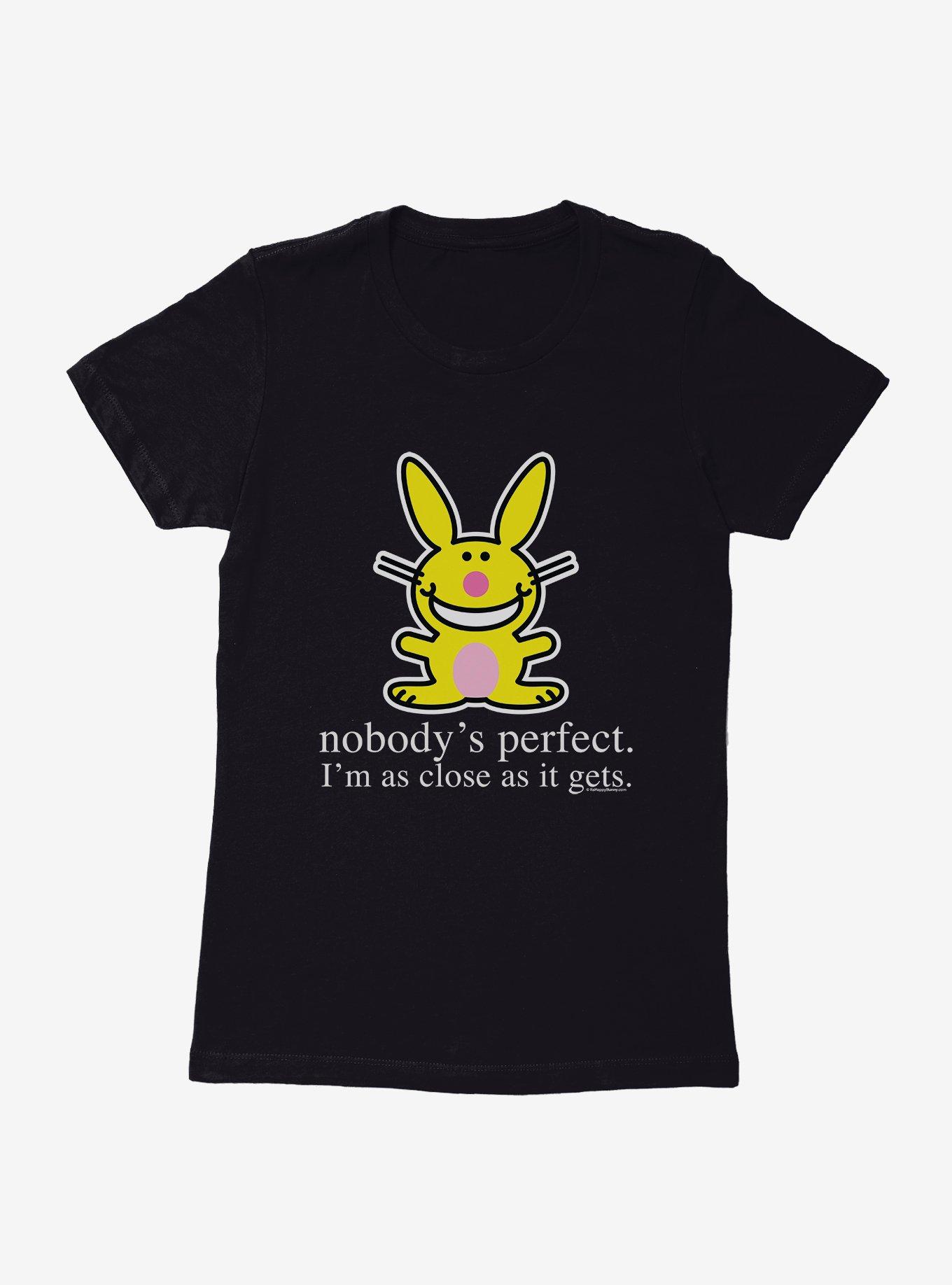 It's Happy Bunny Nobody's Perfect Womens T-Shirt, , hi-res