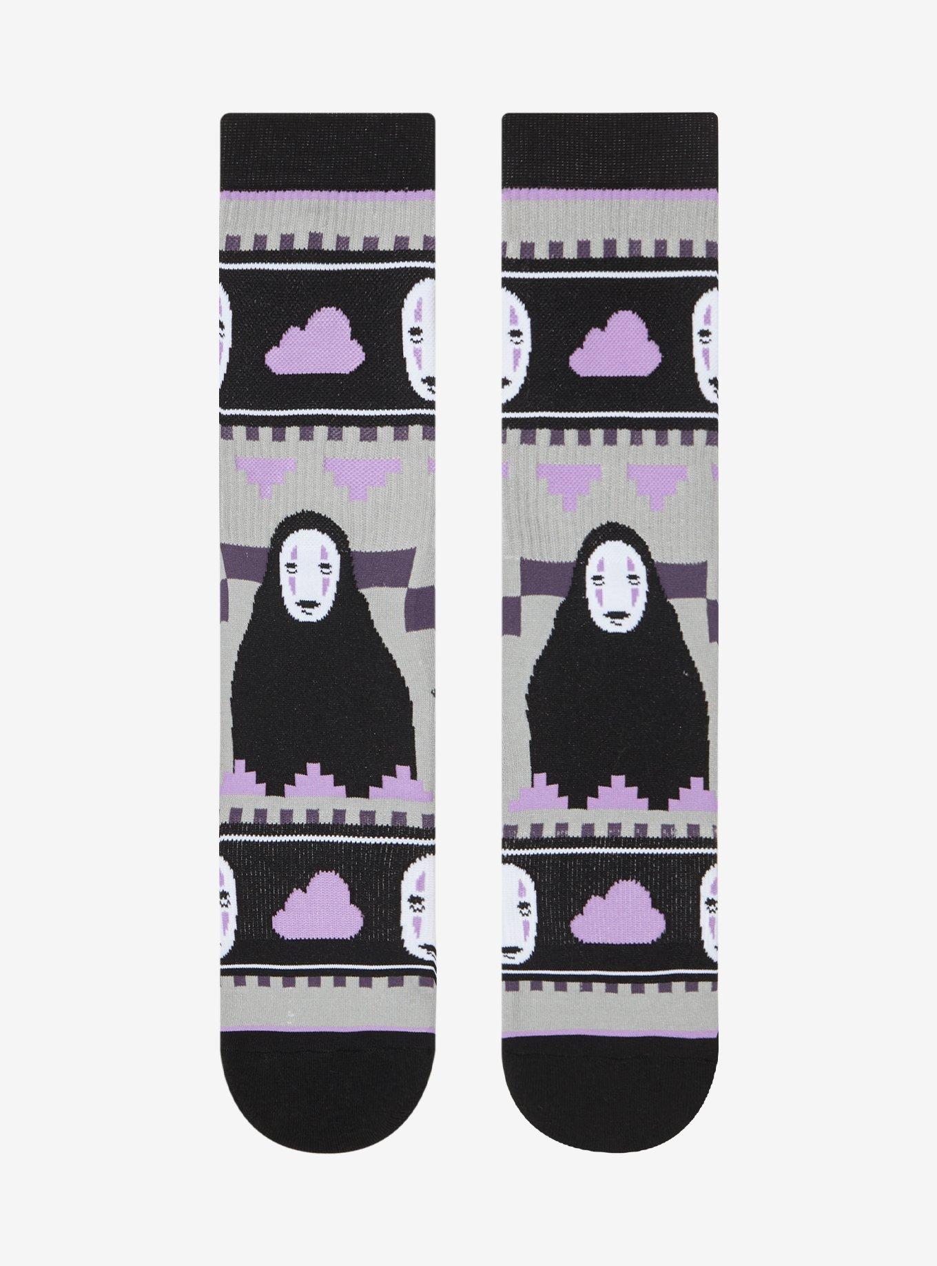 Studio Ghibli Spirited Away No-Face Pattern Crew Socks, , hi-res