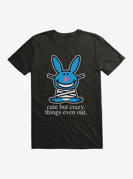 It's Happy Bunny Cute But Crazy T-Shirt | BoxLunch