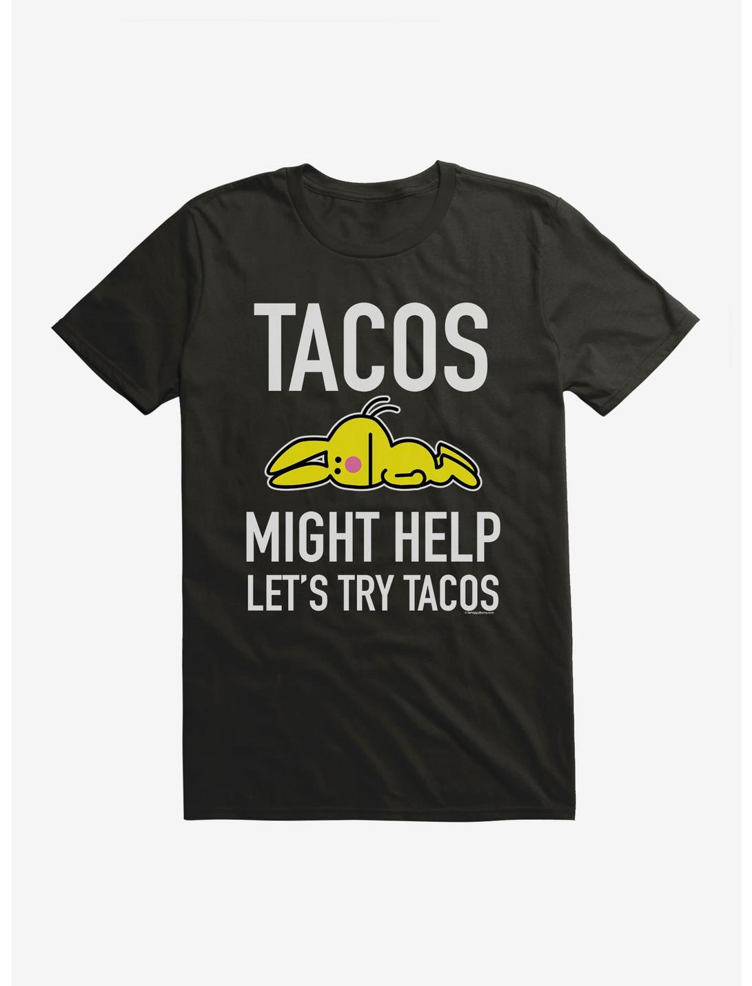 It's Happy Bunny Tacos Might Help T-Shirt, , hi-res