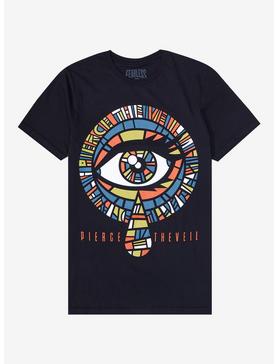 Pierce The Veil Stained Glass Eye Boyfriend Fit Girls T-Shirt, , hi-res