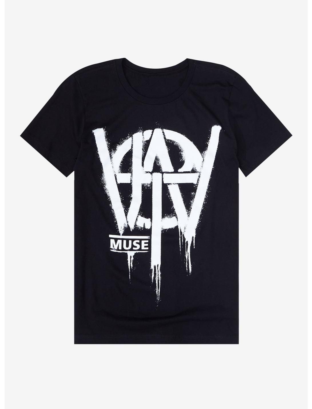 Muse Will Of The People Logo T-Shirt, BLACK, hi-res