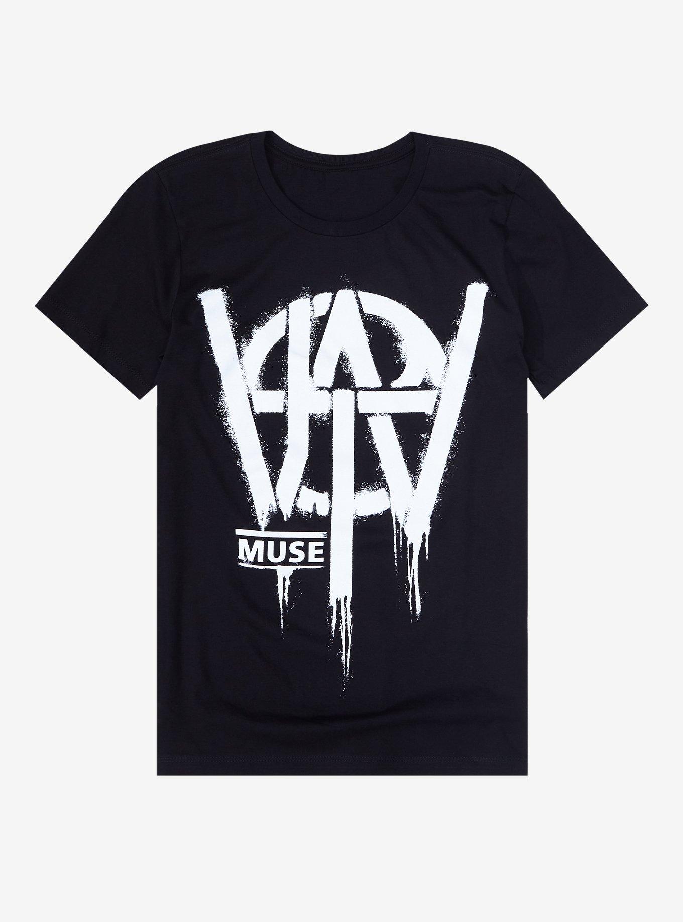 Muse Will Of The People Logo T-Shirt, BLACK, hi-res