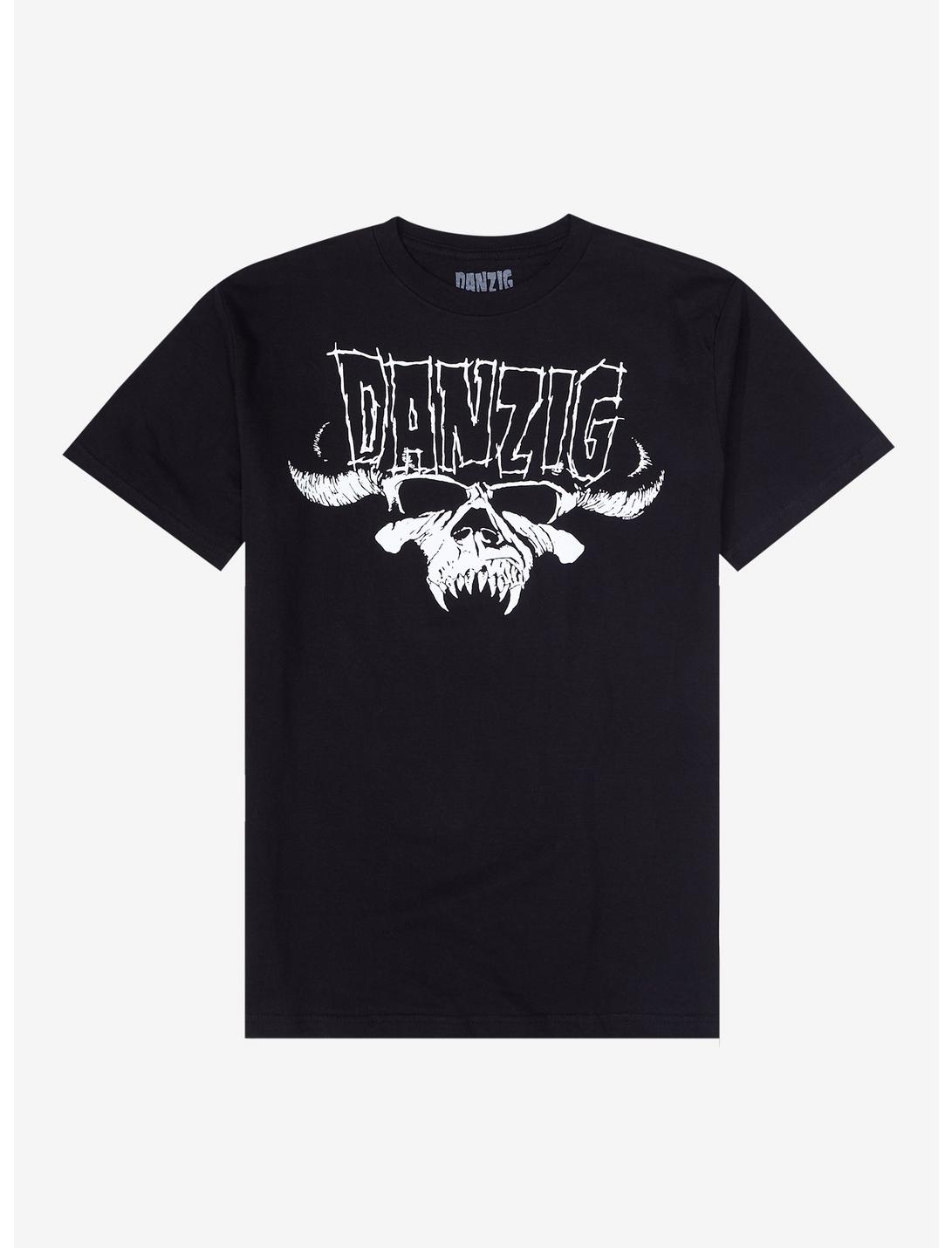 Danzig Demon Skull Logo T-Shirt, BLACK, hi-res