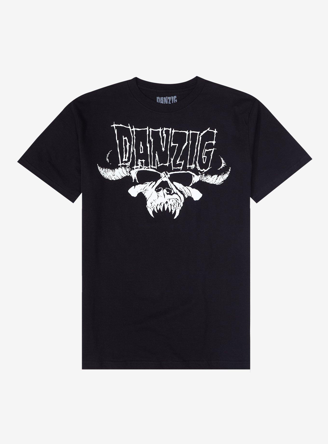 Danzig Demon Skull Logo T-Shirt, BLACK, hi-res