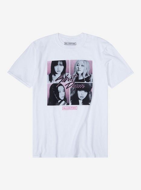 一番の贈り物 BLACKPINK Shut Topic Hot | T-Shirt Grid Portrait Down アイドル