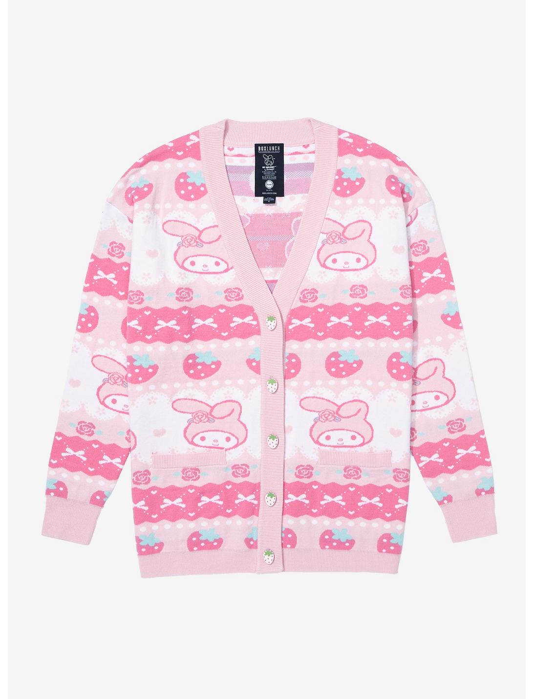 Sanrio My Melody Strawberry Patterned Cardigan - BoxLunch Exclusive, MULTI, hi-res