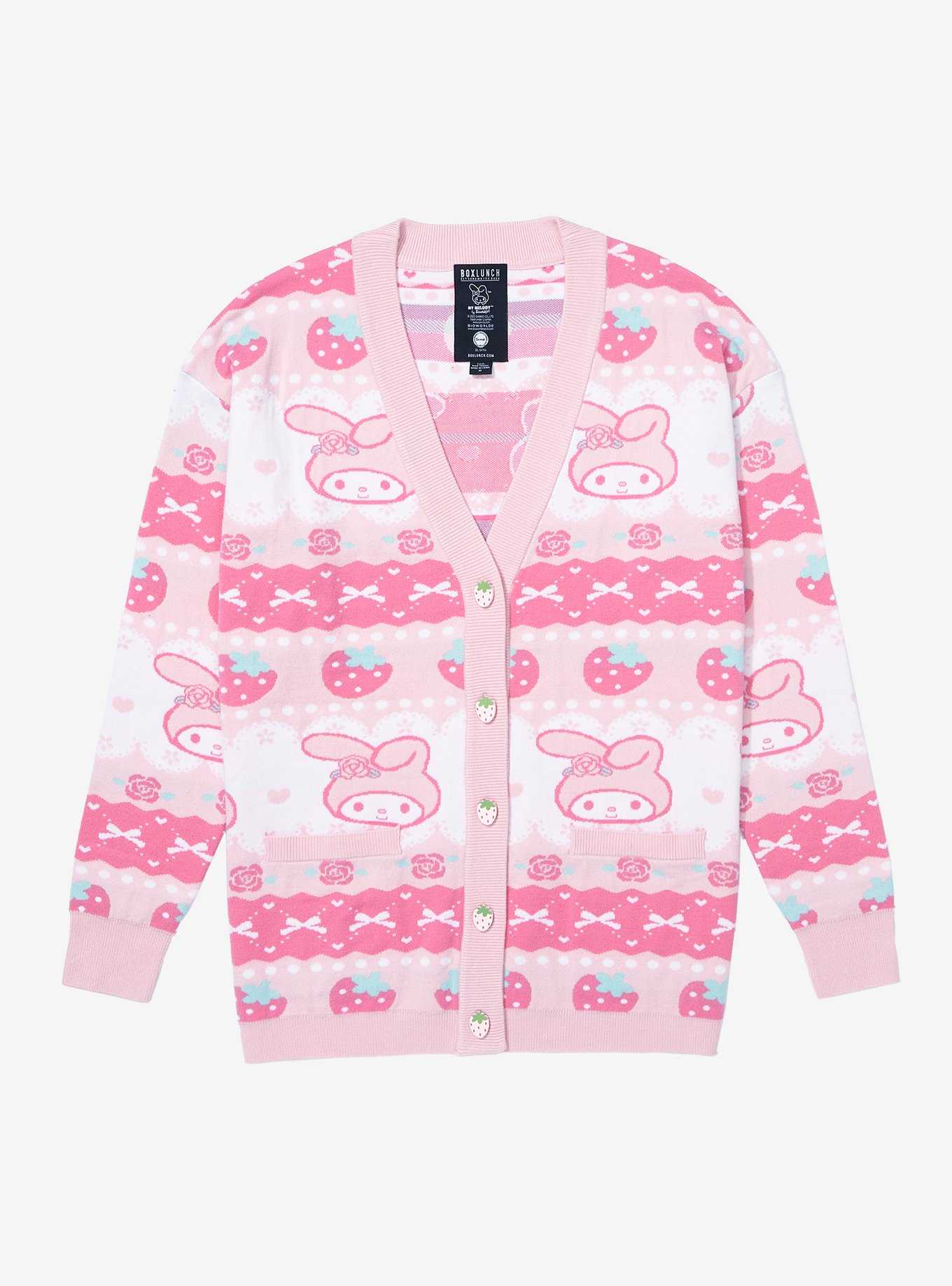 Sanrio My Melody Strawberry Patterned Cardigan - BoxLunch Exclusive, , hi-res