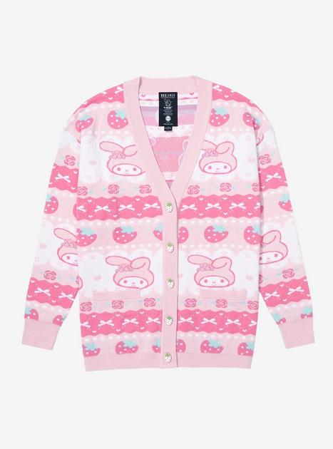 Sanrio My Melody Strawberry Patterned Cardigan BoxLunch