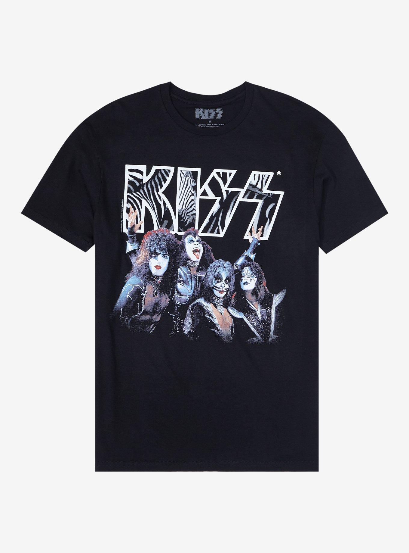 KISS Rock Band Topic | Photo N\' Animals Roll T-Shirt Hot