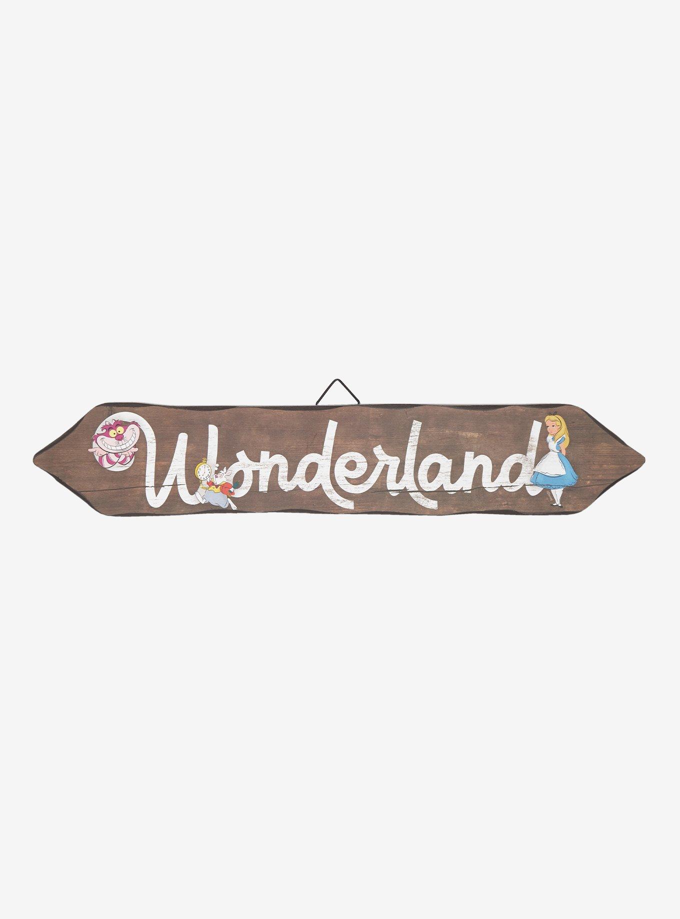 Disney Alice In Wonderland Arrow Wooden Wall Art