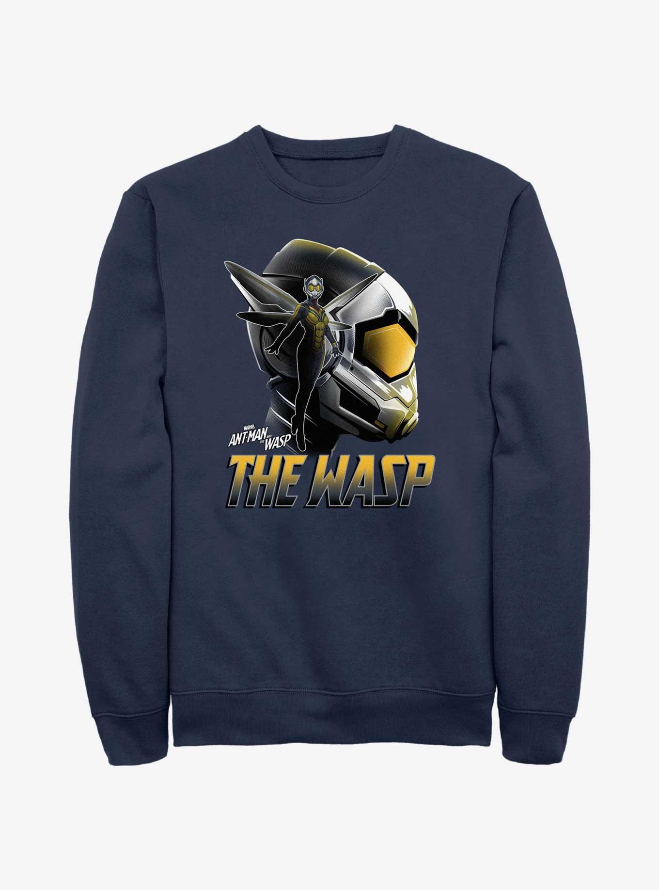 Marvel Ant-Man and the Wasp: Quantumania The Wasp Silhouette Sweatshirt, NAVY, hi-res