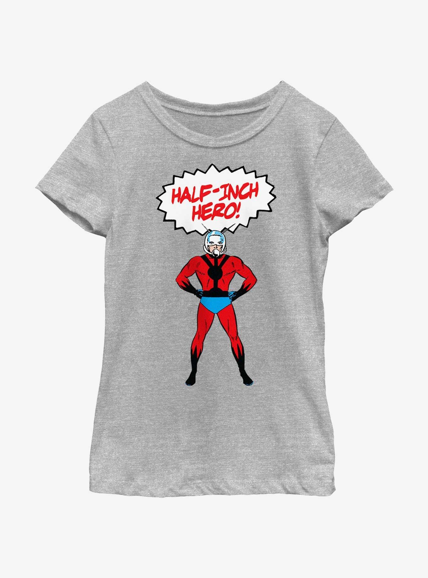 Marvel Ant-Man Half-Inch Hero Youth Girls T-Shirt, ATH HTR, hi-res