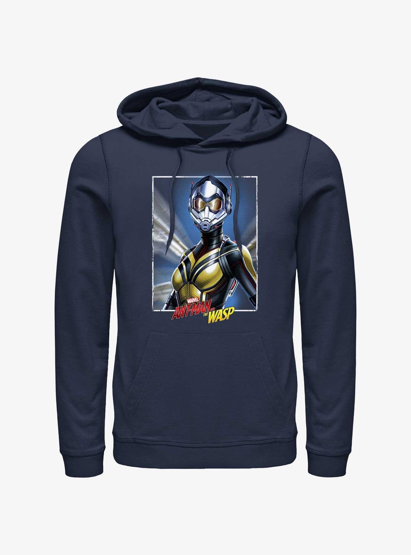 Marvel Ant-Man and the Wasp: Quantumania Wasp Portrait Hoodie, NAVY, hi-res