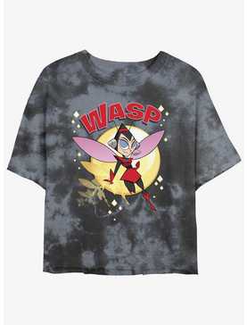 Marvel Ant-Man Retro Wasp Tie-Dye Womens Crop T-Shirt, , hi-res
