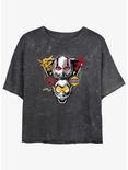 Marvel Ant-Man and the Wasp: Quantumania Hero Duo Mineral Wash Womens Crop T-Shirt, BLACK, hi-res