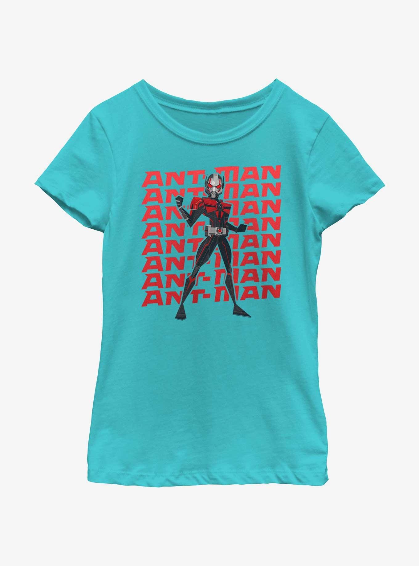 Marvel Ant-Man and the Wasp: Quantumania Action Pose Youth Girls T-Shirt, TAHI BLUE, hi-res