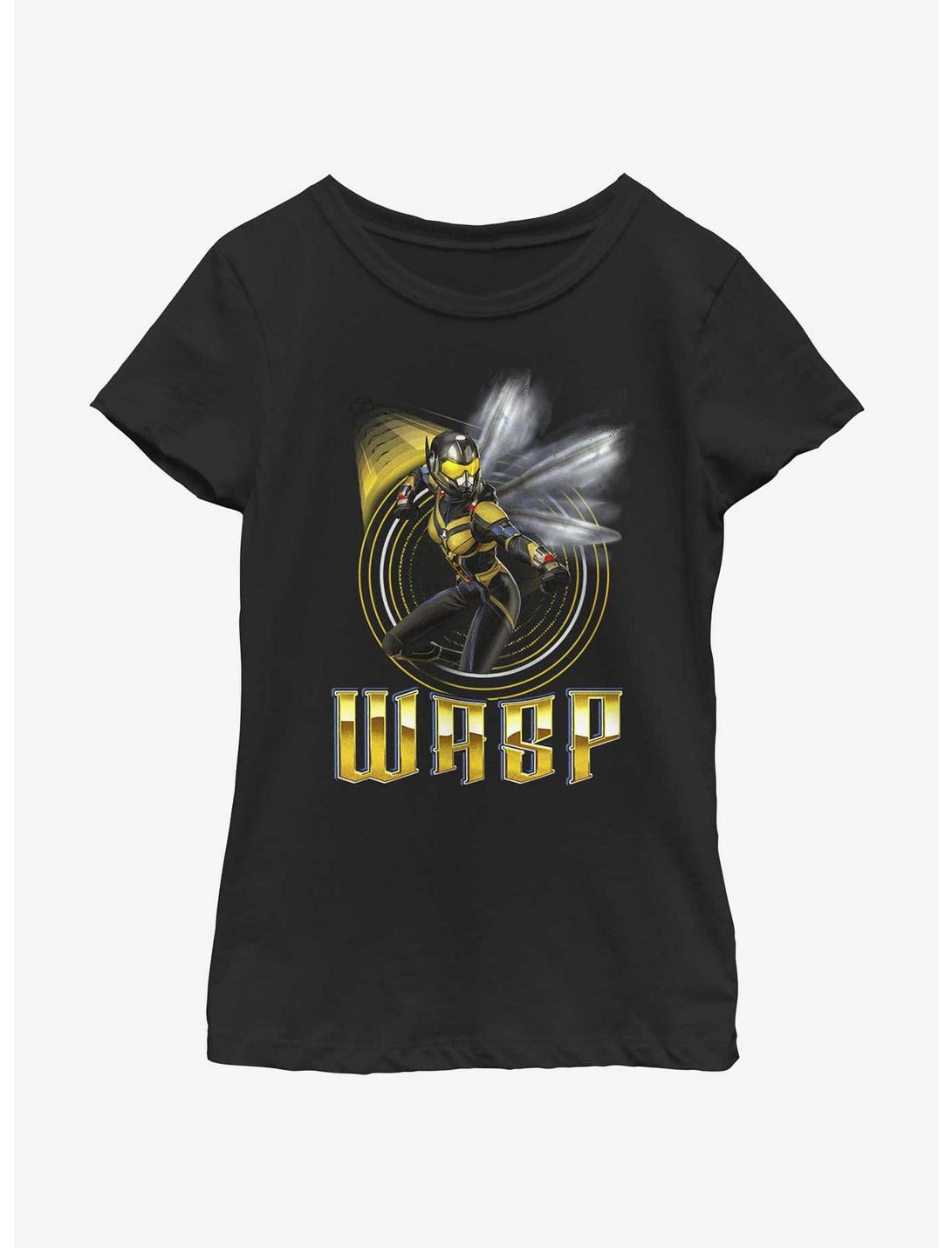 Marvel Ant-Man and the Wasp: Quantumania Raised Stinger Youth Girls T-Shirt, BLACK, hi-res