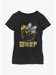 Marvel Ant-Man and the Wasp: Quantumania Raised Stinger Youth Girls T-Shirt, BLACK, hi-res