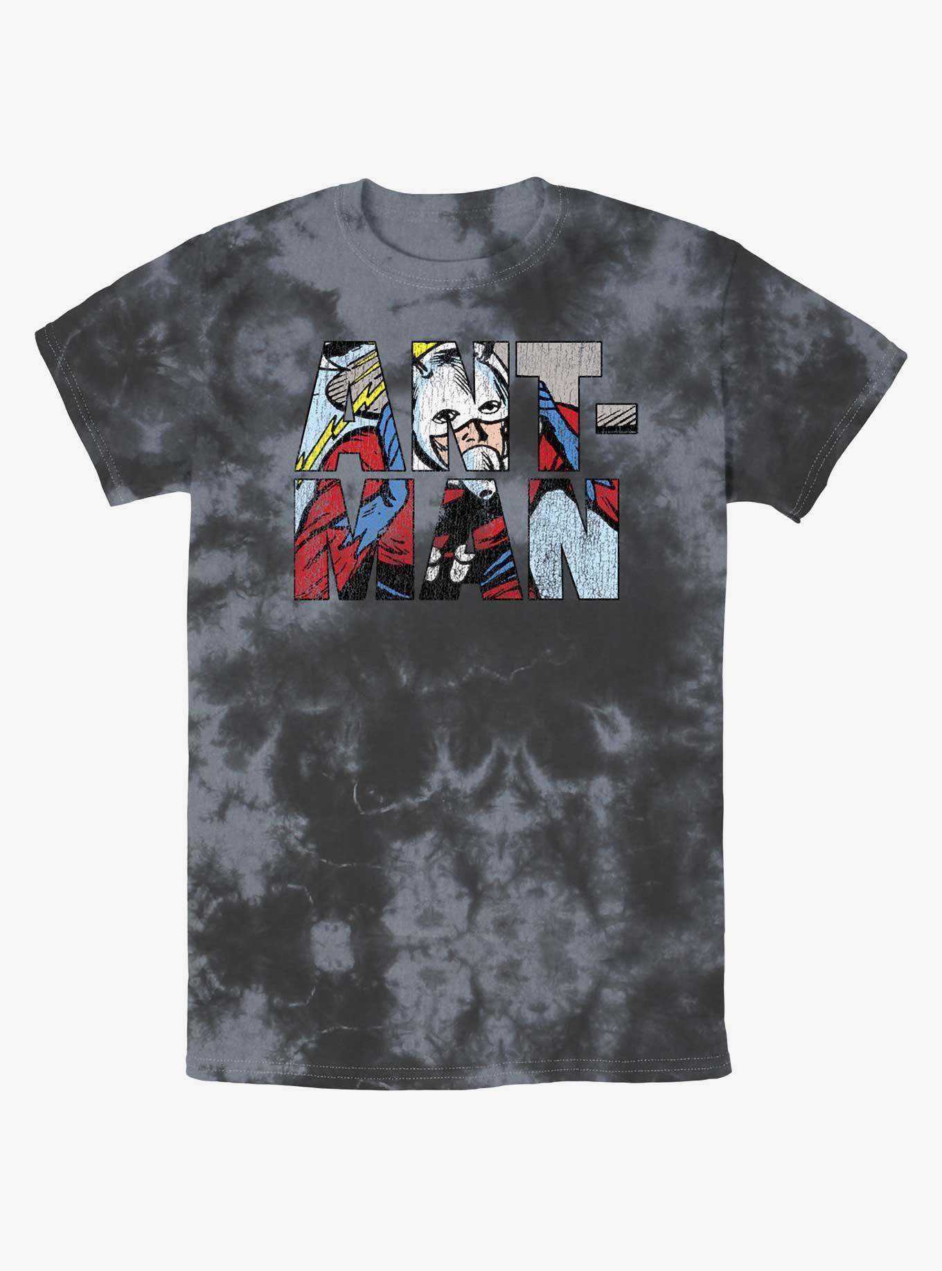 Marvel Ant-Man Namesake Logo Tie-Dye T-Shirt, BLKCHAR, hi-res