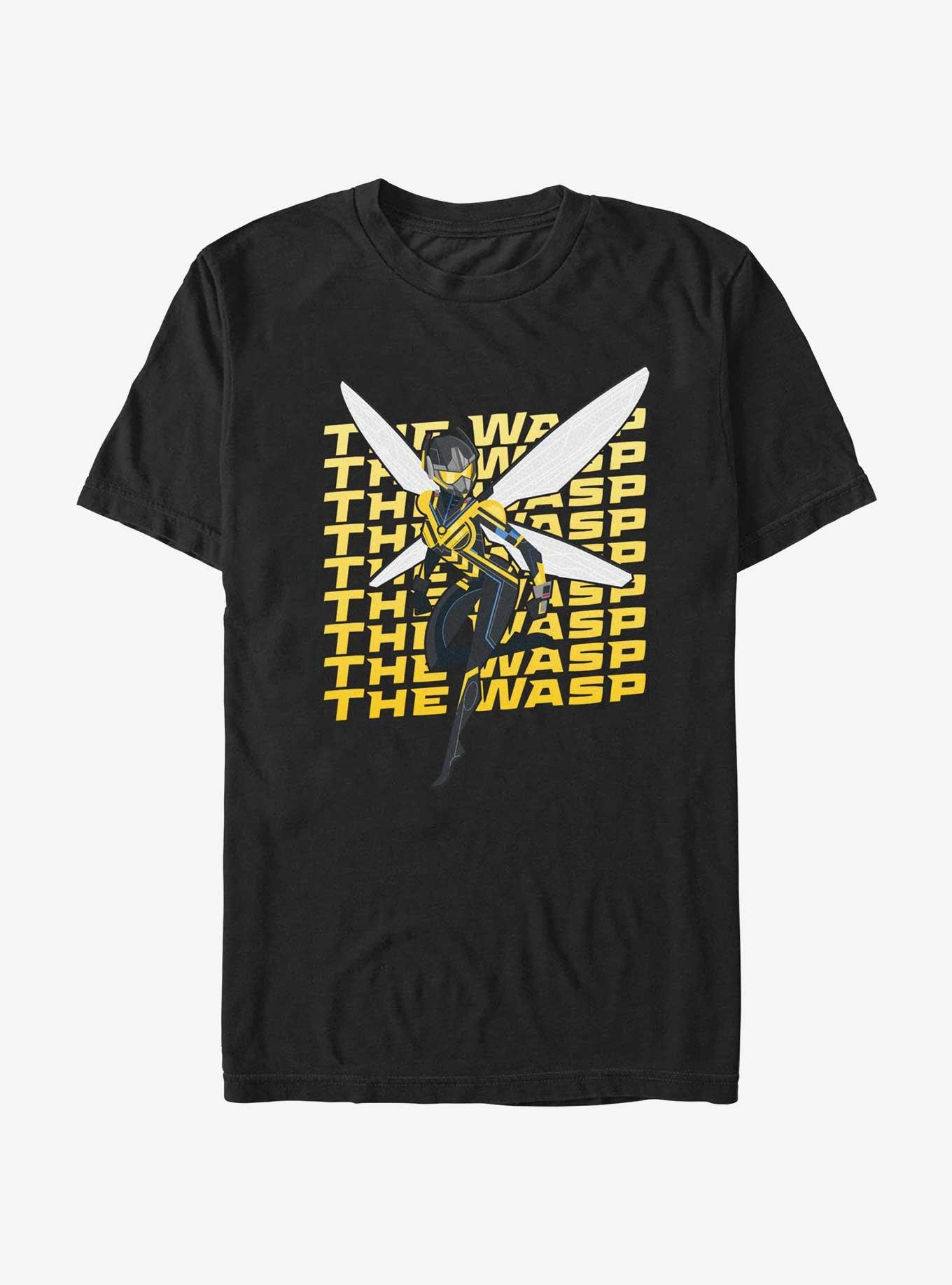 Marvel Ant-Man and the Wasp: Quantumania Wasp Action Pose T-Shirt, BLACK, hi-res
