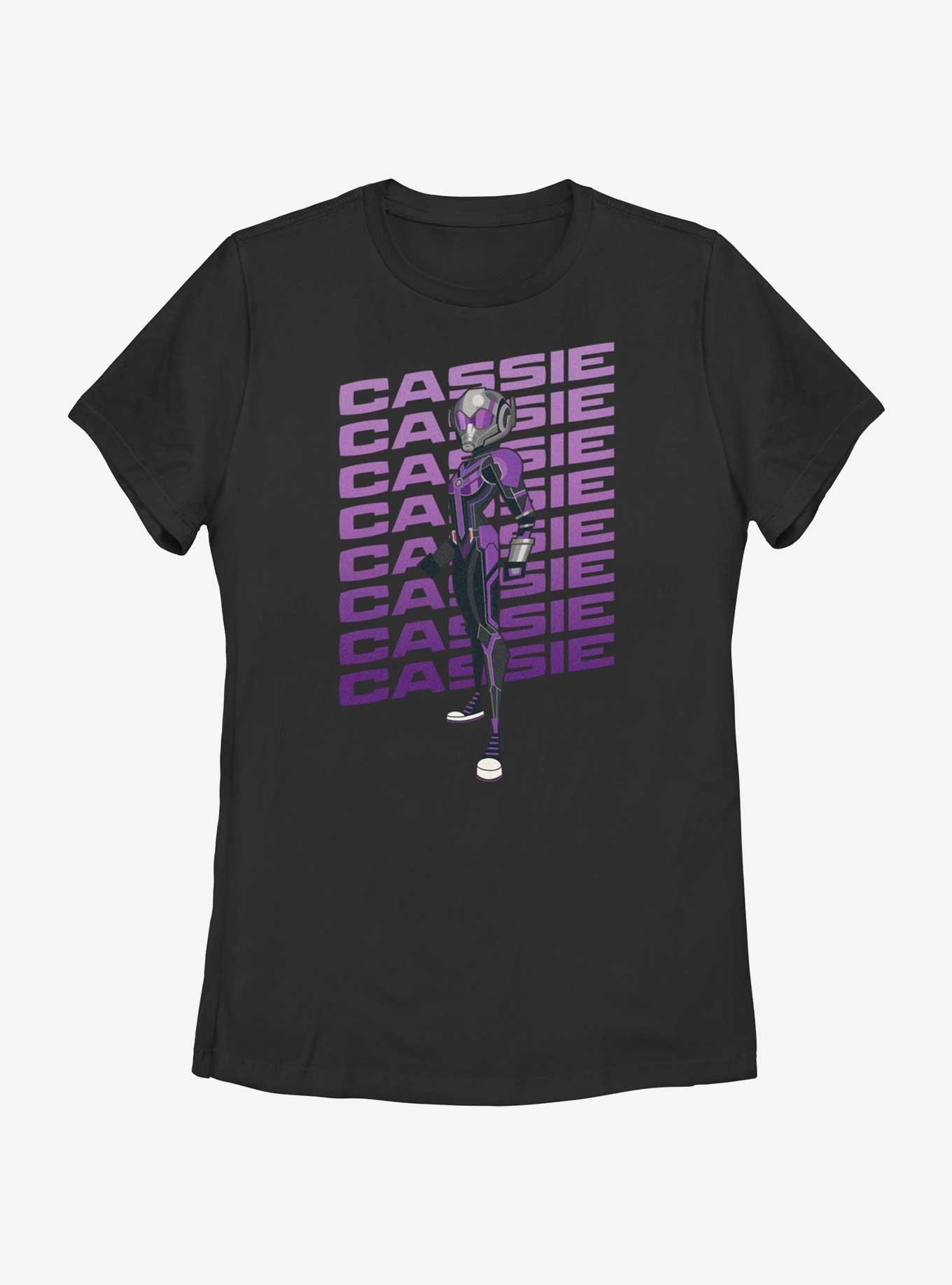 Marvel Ant-Man and the Wasp: Quantumania Cassie Action Pose Womens T-Shirt, BLACK, hi-res