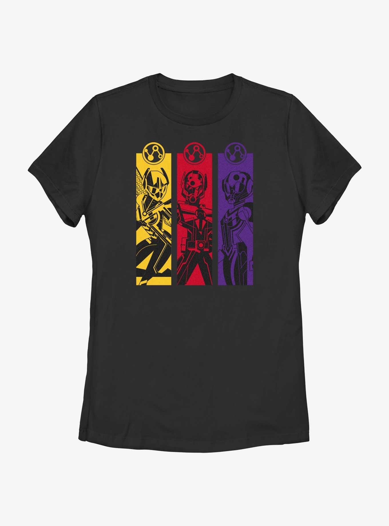 Marvel Ant-Man and the Wasp: Quantumania Pym Tech Trio Womens T-Shirt, BLACK, hi-res