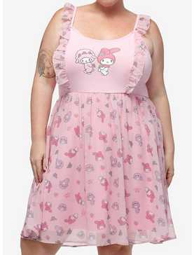 My Melody & My Sweet Piano Flutter Dress Plus Size, , hi-res