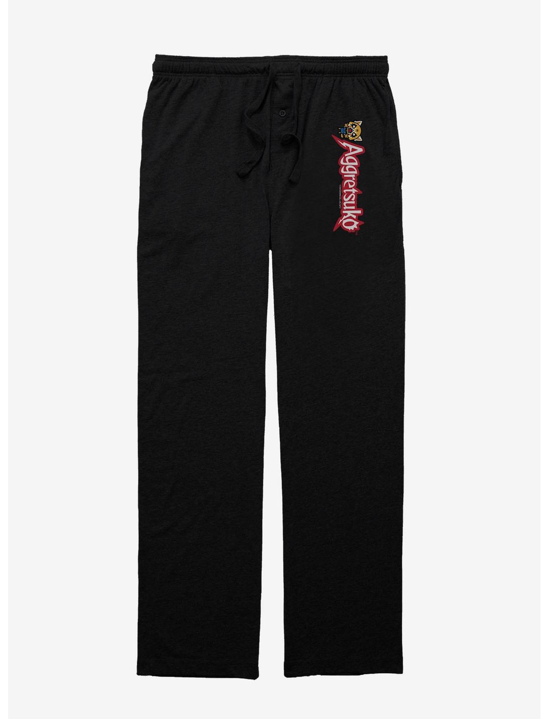 Aggretsuko Rock Pose Pajama Pants, BLACK, hi-res