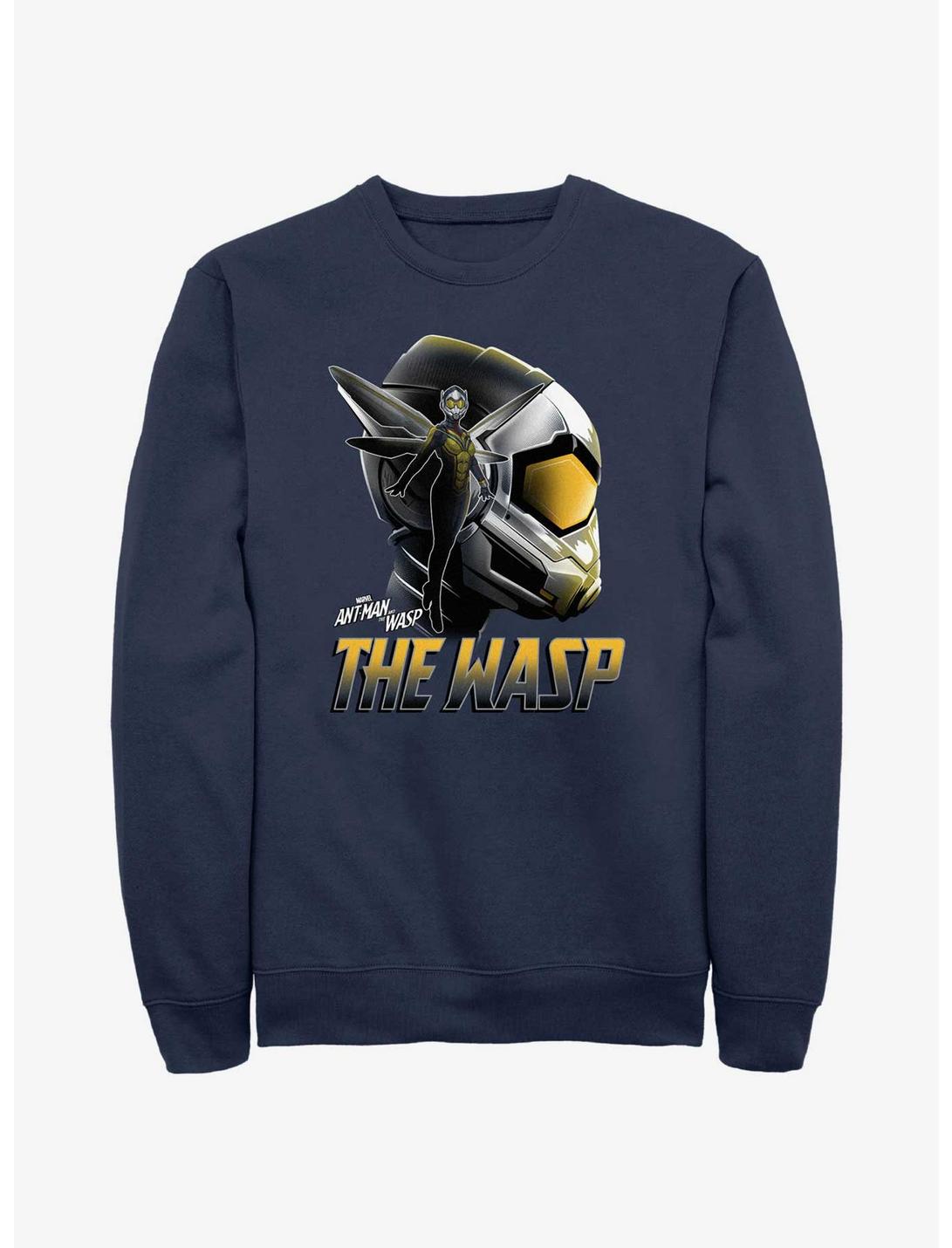 Marvel Ant-Man and the Wasp: Quantumania The Wasp Silhouette Sweatshirt, NAVY, hi-res