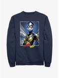 Marvel Ant-Man and the Wasp: Quantumania Wasp Portrait Sweatshirt, NAVY, hi-res