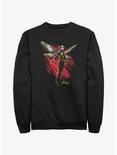 Marvel Ant-Man and the Wasp: Quantumania Wasp Wings Sweatshirt, BLACK, hi-res