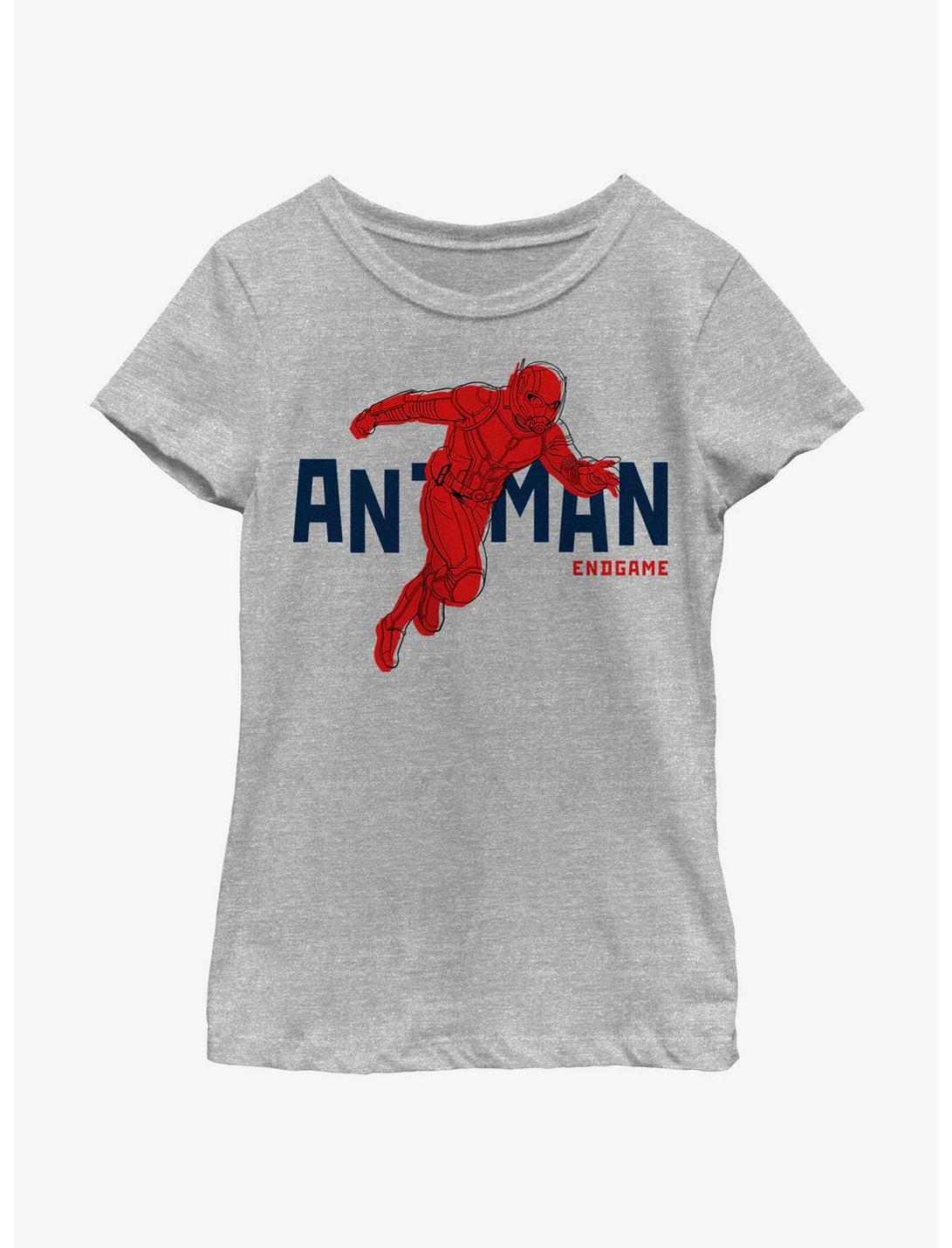 Marvel Ant-Man Text Pop Ant-Man Youth Girls T-Shirt, ATH HTR, hi-res