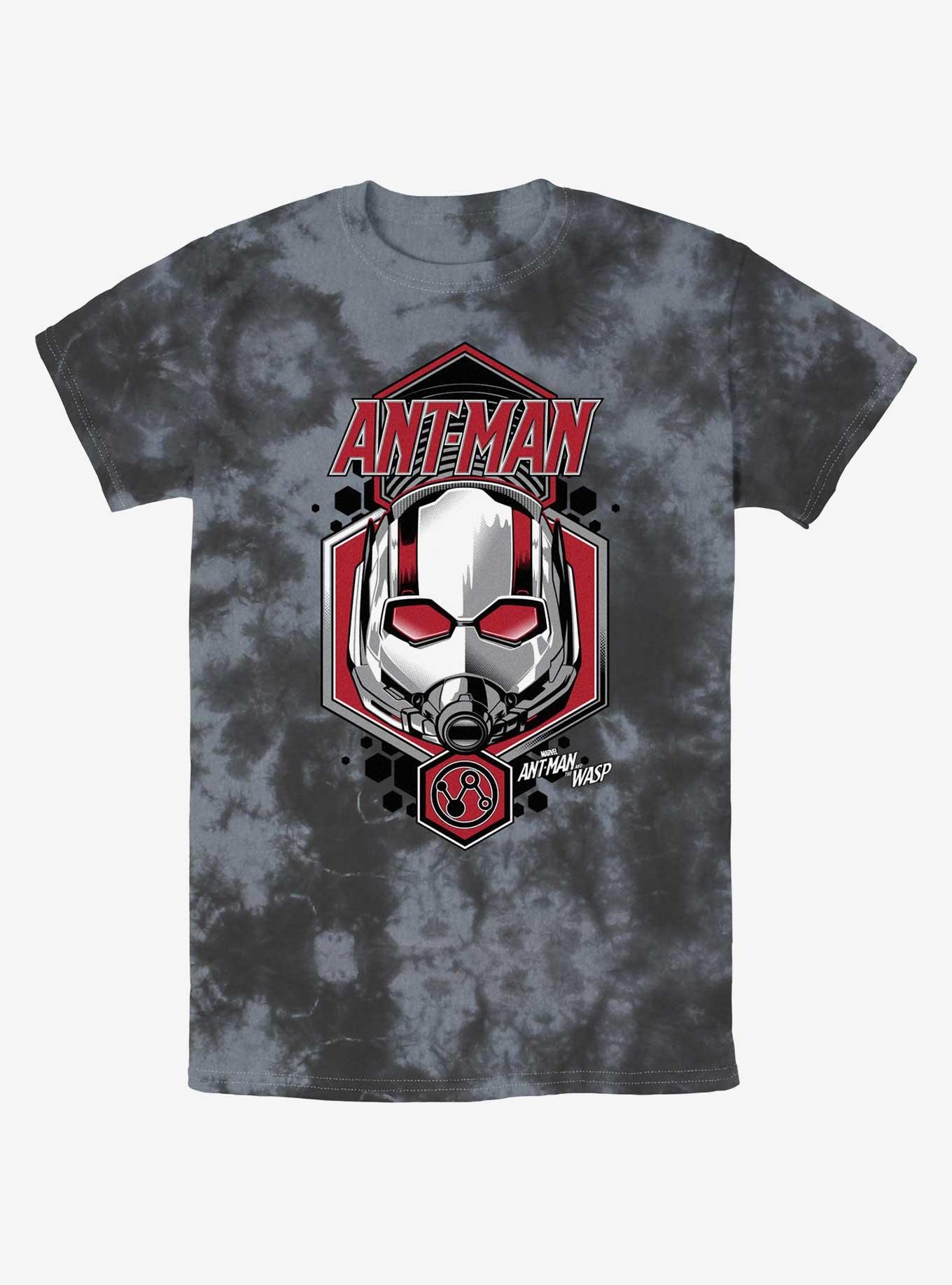 Marvel Ant-Man and the Wasp: Quantumania Ant-Man Shield Tie-Dye T-Shirt, BLKCHAR, hi-res