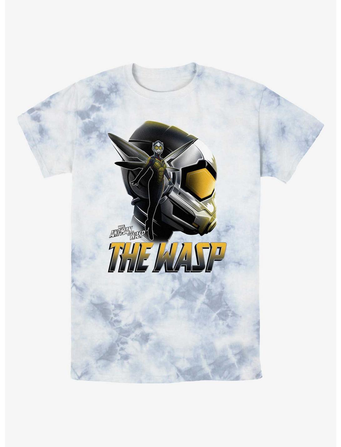 Marvel Ant-Man and the Wasp: Quantumania The Wasp Silhouette Tie-Dye T-Shirt, WHITEBLUE, hi-res
