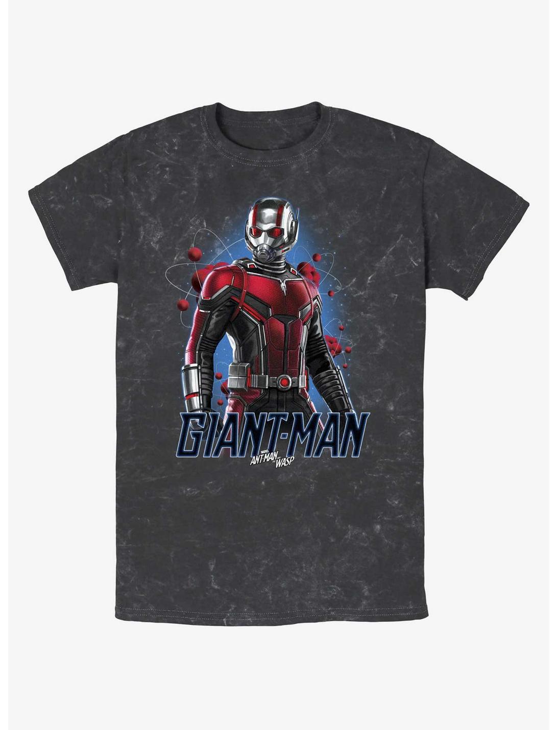 Marvel Ant-Man and the Wasp: Quantumania Giant-Man Atom Mineral Wash T-Shirt, BLACK MINERAL WASH, hi-res
