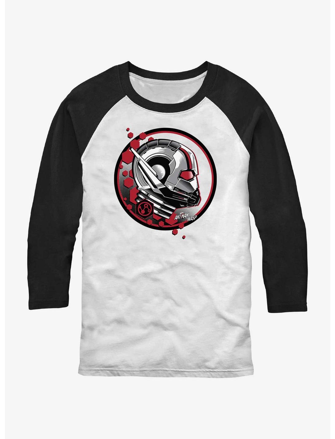Marvel Ant-Man and the Wasp: Quantumania Ant Stamp Raglan T-Shirt, WHTBLK, hi-res