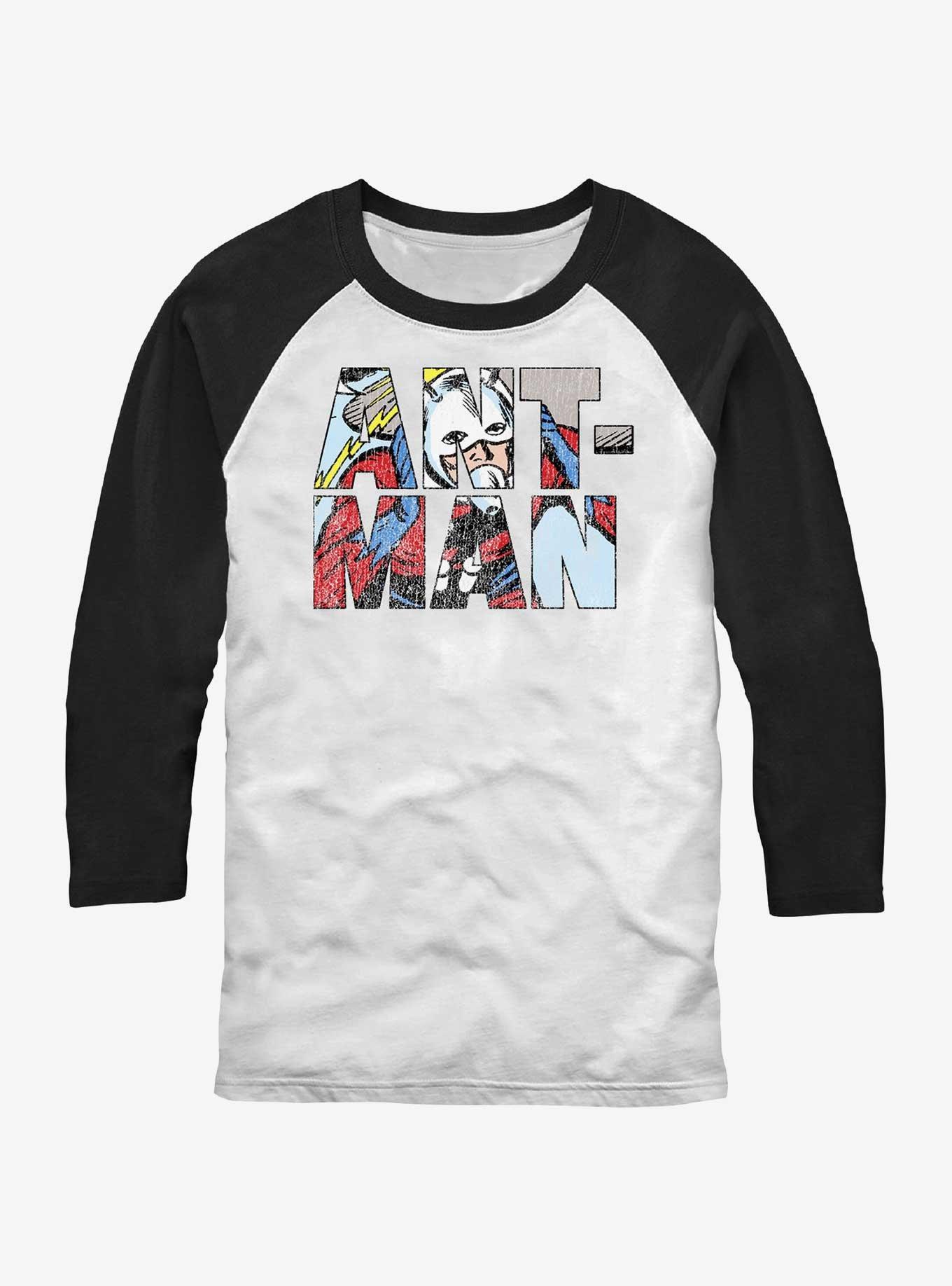 Marvel Ant-Man Namesake Logo Raglan T-Shirt, WHTBLK, hi-res