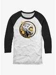 Marvel Ant-Man and the Wasp: Quantumania Wasp Stamp Raglan T-Shirt, WHTBLK, hi-res