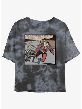 Plus Size Marvel Ant-Man Comic Panel Tie-Dye Womens Crop T-Shirt, , hi-res
