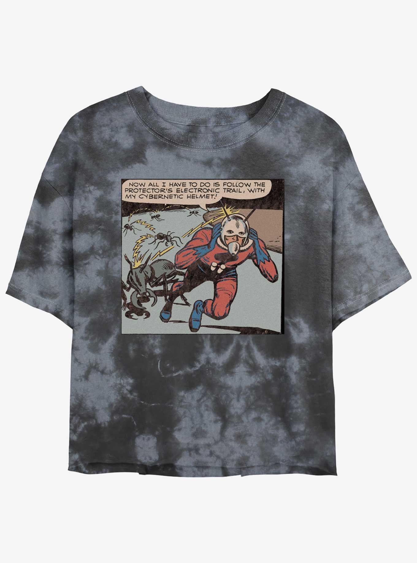 Marvel Ant-Man Comic Panel Tie-Dye Womens Crop T-Shirt, , hi-res