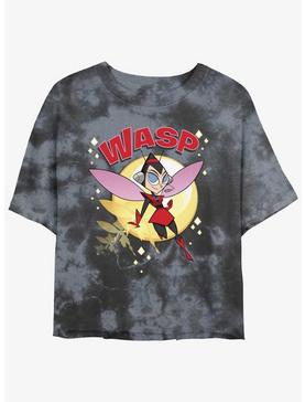 Plus Size Marvel Ant-Man Retro Wasp Tie-Dye Womens Crop T-Shirt, , hi-res